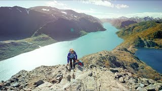 Besseggen ridge in Jotunheimen National Park [upl. by Klimesh176]