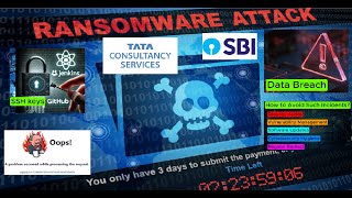 Cyberattack on 300 Indian Banks  RansomEXX  SBI TCS CEdge [upl. by Nosrac]