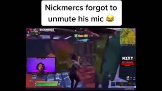 Nickmercs singing while Nate Hills is playing Fortnite Shorts [upl. by Eaned]