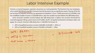 Section 199A 20 Deduction Explained with Examples ¦ Tax Cuts and Jobs Act 2017 ¦ CPA exam Reg [upl. by Micheline]