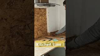 Kitchen worktop diy renovation kitchen homeimprovement woodworking home property realestate [upl. by Mello]