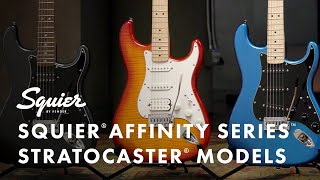 Exploring The Squier Affinity Series Stratocaster Models  Fender [upl. by Junina]