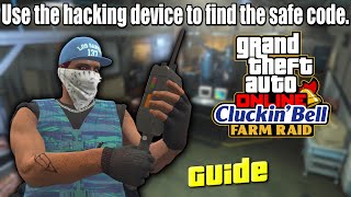 GTA 5 Online  Use The Hacking Device To Find The Safe Code Cluckin Bell Farm Raid Guide [upl. by Netsua]