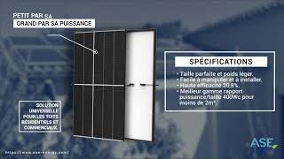 Panneau solaire 24V 400W TRINASOLAR ASE Energy  gagnez en autonomie électrique [upl. by Nnylirej]