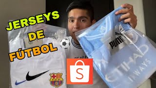 COMPRANDO💲JERSEY DE FUTBOL⚽️👕EN SHOPEE VALE LA PENA [upl. by Nagol]