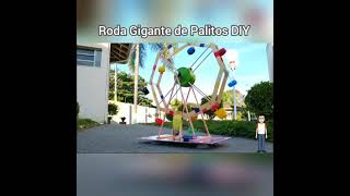 Roda gigante de palitos DIY  Faça Você Mesmo shorts [upl. by Enaitsirhc]