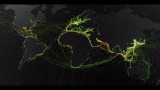 Marine Traffic – A visualisation of global shipping data [upl. by Sisto8]