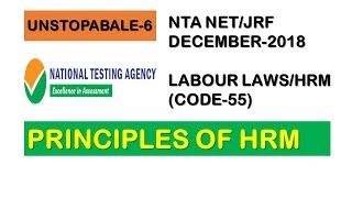 PRINCIPLES OF HRM  NTA NETJRF LABOUR LAWSHRMIR PAPER 2 [upl. by Cony]