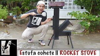 Estufa cohete al estilo Bestaurador  DIY Rocket Stove [upl. by Assitruc805]