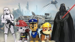 PAW PATROL at Star Wars Galaxy’s Edge  Ultimate Rescue at the Roller Coaster [upl. by Sevik]