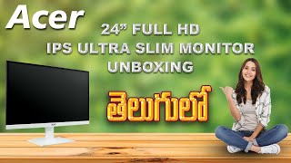 ACER HA240Y 238 Inch Monitor Unboxing amp InDepth Review in Telugu  A7Skills  Budget Monitor Guide [upl. by Satsoc]