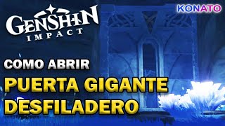 🧩COMO ABRIR LA PUERTA GIGANTE DEL DESFILADERO EN ENKANOMIYA  GENSHIN IMPACT 24 [upl. by Pardner]