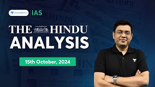 The Hindu Newspaper Analysis LIVE  15th October  UPSC Current Affairs Today  Mukesh Jha [upl. by Marcelline253]