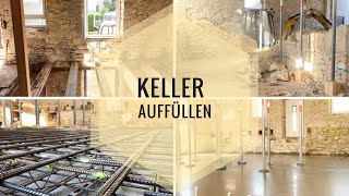 HausbauBlog 13  Keller auffüllen wenn der Bagger in der Küche steht [upl. by Ekle657]