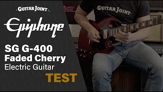 Epiphone SG G400 Faded Cherry Electric Guitar TEST [upl. by Yendis]