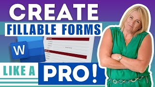 How To Create Fillable Forms in Microsoft Word [upl. by Oker]