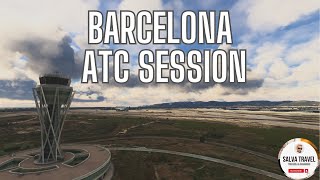 ATC Control Ivao ES Barcelona LEBL 008 [upl. by Kenlee613]