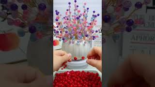 Beadwork Art and Craft Decoration beadwork diy flowers [upl. by Ennayllek]