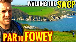 A RELAXING CORNISH COAST Hike  Par to Fowey  South West Coast Path [upl. by Alocin]