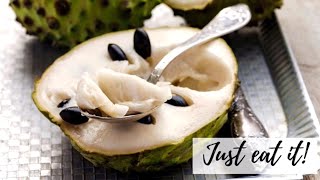 HOW TO EAT CHIRIMOYA or CUSTARD APPLE   Some Delicious Recipes amp Ideas [upl. by Kostman]