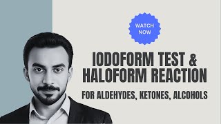 iodoform test  haloform reaction  aldehydes  ketones  alcohols [upl. by Ynohtnacram913]