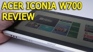 Acer Iconia W700 Review Windows 8 Pro 64 Bit TabletIntel Core i5  TabletNewscom [upl. by Yahska]