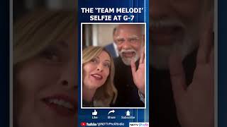 Giorgia Meloni amp PM Modis Viral Selfie Moment From The G7 2024  Team Melodi Selfie shorts [upl. by Anitsugua618]