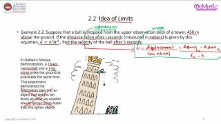 Idea of Limit in Solving the Velocity Problem [upl. by Aralomo444]