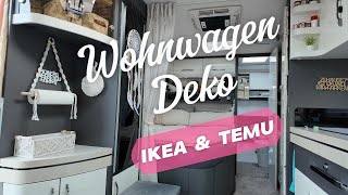 Dekoration im Wohnwagen amp Wohnmobil  DIY  Ikea amp Temu DekoIdeen [upl. by Arahahs678]