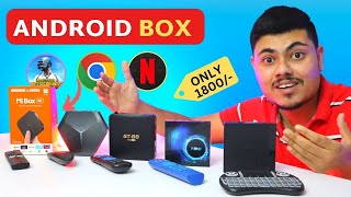 Top  5 Android Tv Box  Normal Tv To Smart Tv Box  Android Box For Led Tv [upl. by Adnaral]