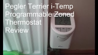 Pegler Terrier iTemp programmable Zoned Radiator Thermostat Review [upl. by Prestige]