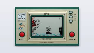 Game amp Watch  Popeye wide screen c1981 Nintendo MAME emulation footage [upl. by Ahmad]