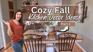 Cozy Fall 2024 Kitchen Decorate with me Part 1  Simple Autumn Decorating Ideas [upl. by Romulus367]