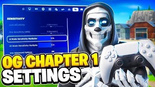 NEW Best OG Chapter 1 Controller Settings For Fortnite PS4PS5XBOXPC [upl. by Anitram]