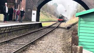 6990 Witherslack Hall on the Golden Wedding Express passing Rothley Station GCR [upl. by Eglantine]