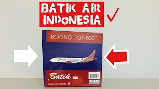 Unboxing Batik Air Indonesia B737800 Phoenix [upl. by Arnon]