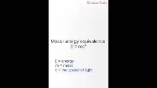 Massenergy equivalence of particleformulaphysicsscience [upl. by Bohrer]