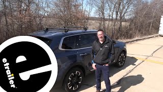 etrailer  Installation Thule WingBar Evo Roof Rack for Naked Roofs on a 2023 Kia Telluride [upl. by Meadows]