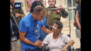 🔴 WATCH NOW Freed hostage Yocheved Lifshitz speaks at Ichilov hospital after being release by Hamas [upl. by Namlaz]