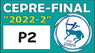 Pregunta 2 EXAMEN FINAL CEPRE UNI20222 [upl. by Sindee117]