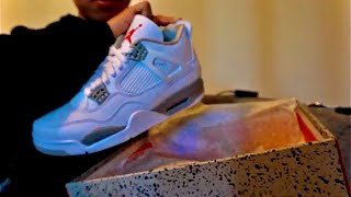 Jordan 4 Oreo UnboxingReview ASMR  Clubkickzru [upl. by Lilllie]