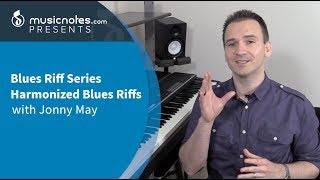 Blues Riff Series  Harmonized Blues Riffs  Piano Lesson with Jonny May [upl. by Adehsar262]