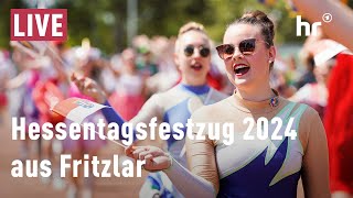 Der Hessentagsfestzug 2024 aus Fritzlar  Livestream [upl. by Bautram]