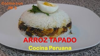 ARROZ TAPADO  RECETAS  COCINA PERUANA [upl. by Hsepid]