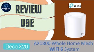 Review TPLink Deco X20 AX1800 WiFi 6 Mesh System  Unbox setup use  Speedtest [upl. by Ecraep43]