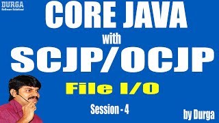 Core Java With OCJPSCJP File IO Part 4Printwriter [upl. by Egarton]