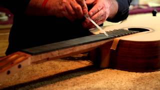 Classical guitar making part 2 neck carving [upl. by Harac998]