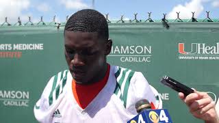 Derrick Smith  Post Practice Presser  81518 [upl. by Benil]