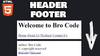 Learn HTML headers amp footers in 5 minutes 🤯 [upl. by Ahsieat71]