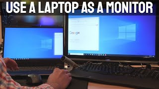 Use a Laptop as a Monitor  How to Use Your Laptop as a Second Monitor [upl. by Eatnuhs]